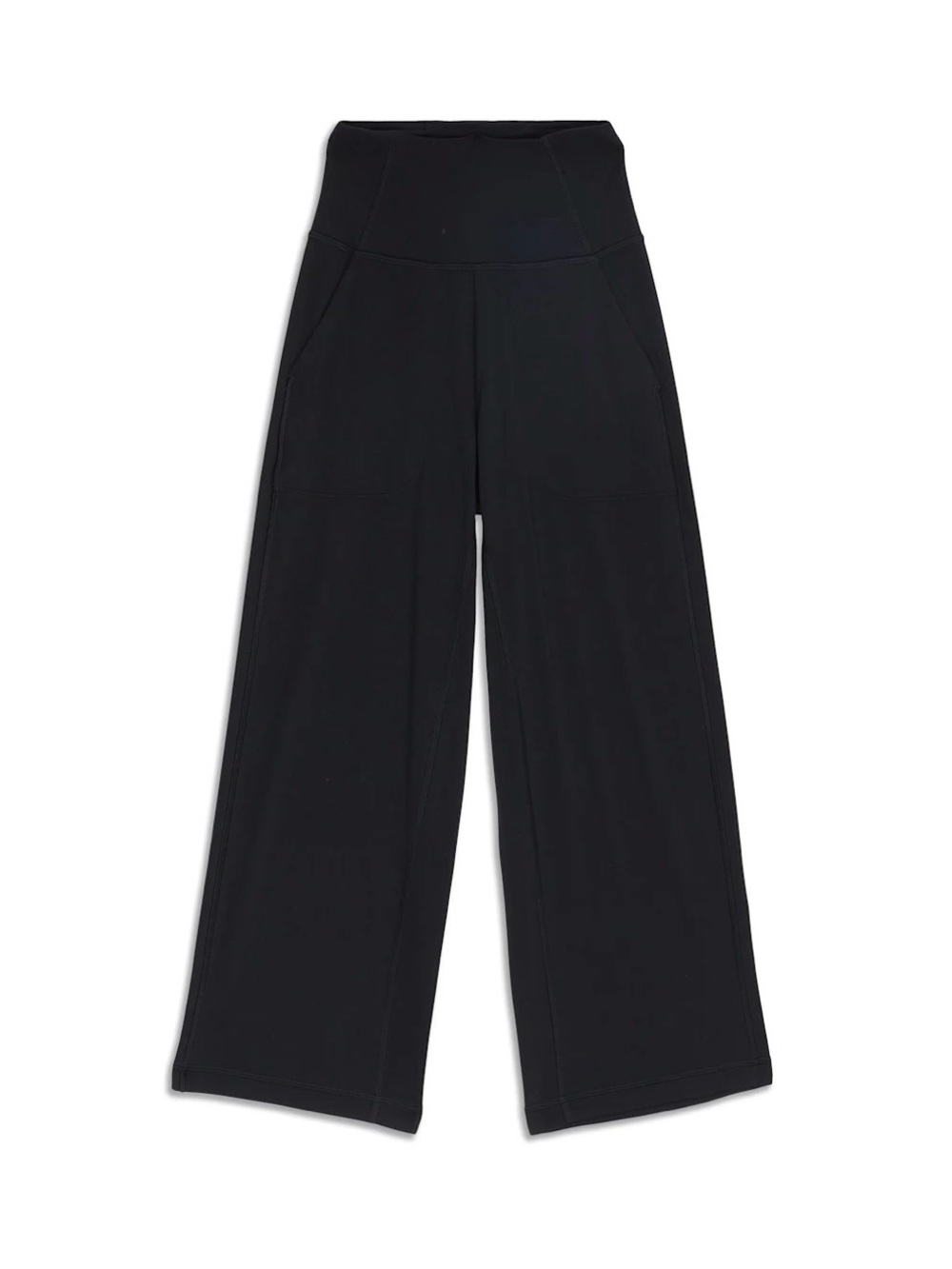 Lululemon Athletica Black High-Rise Cropped Wide-Leg Pants